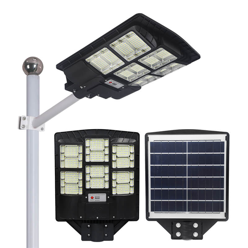 មិនជ្រាបទឹក 100w 200w 300w Integrated Led Panel Solar Panel Light Street