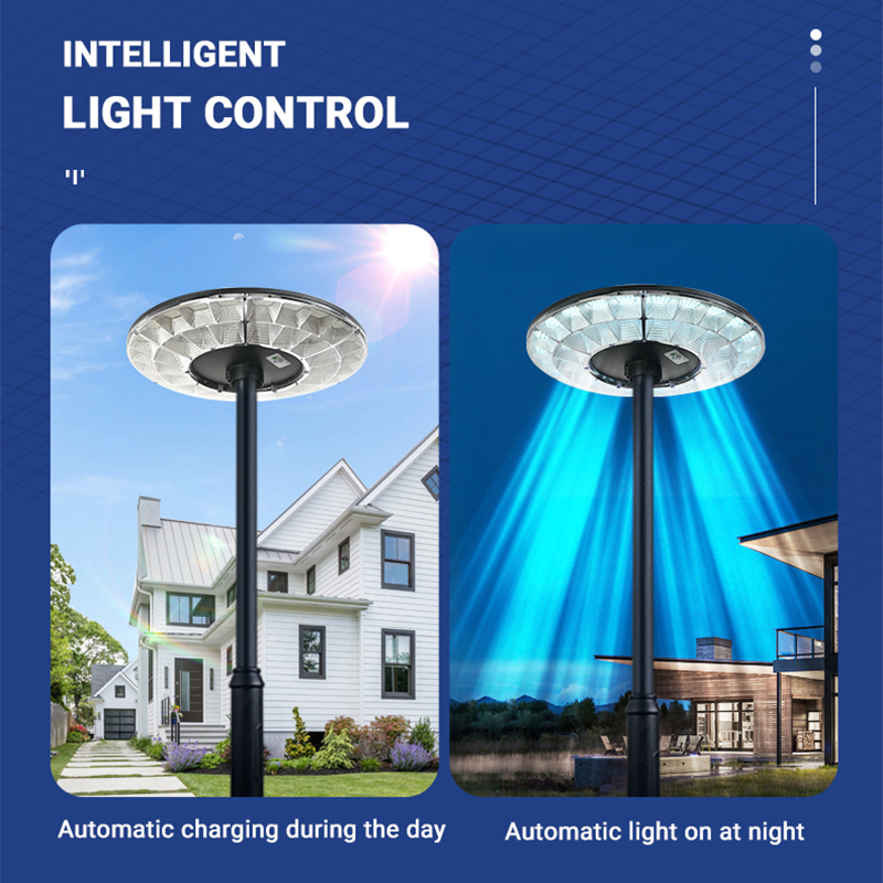 រាងមូល Ufo Solar Light Outdoor Waterproof Led LED Street Light